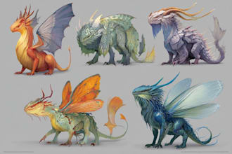 draw fantasy creatures and custom monster illustration