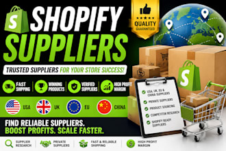 find trusted shopify suppliers, winning products, and fast dropshipping supplier