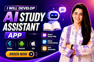 develop ai powered study assistant app, student learning app, ai tutoring app