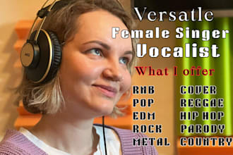 female edm singer, female vocals edm ghost producer female pop singer edm vocals