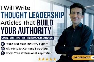write thought leadership articles that build your authority