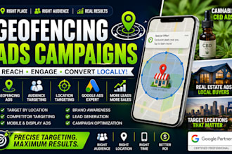 setup geofencing ads audience targeting cbd cannabis ads google real estate ads