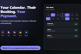 build a custom booking system with built in invoicing