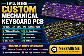design custom mechanical keyboard pcb layout
