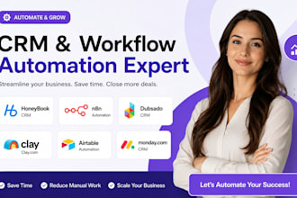 honeybook crm n8n automation dubsado crm clay com airtable automation monday crm
