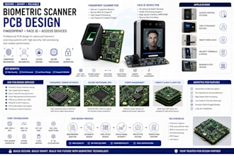do biometric scanner pcb design for fingerprint, face id devices, access devices