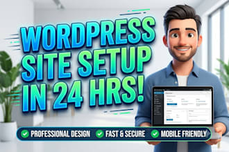 set up your wordpress website professionally in 1 day