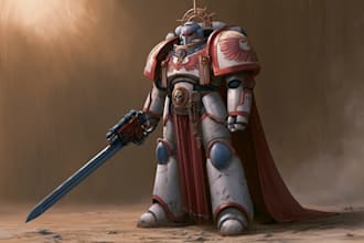 create a warhammer 40k character art