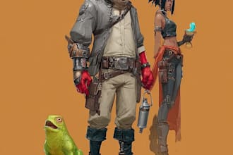 make a generated character or concept art