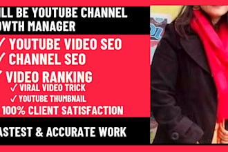 do youtube video SEO and channel optimization