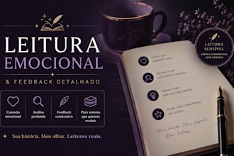 farei uma leitura emocional e um feedback detalhado