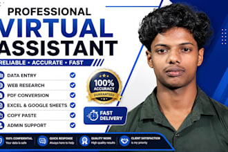 be your professional virtual assistant for any administrative task