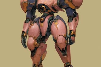 illustrate your mecha, robot and armored characters