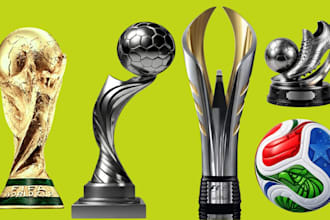 design custom 3d trophy, award, medal, plaque and stl model for 3d printing
