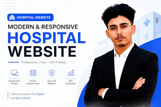 create a hospital and medical website