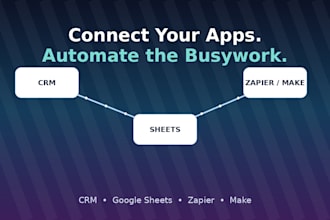 connect your CRM and google sheets with zapier or make