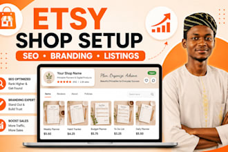 do your etsy shop setup and etsy SEO to get your etsy shop ranking fast