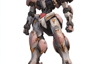 draw mecha robot,armor,gundam in anime or realism style