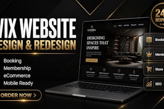 redesign wix website, design wix website, wix booking, wix blog ,wix membership
