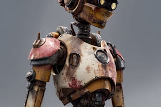make your robot character for your sci fi themed projects