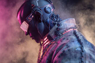 create cyberpunk character art