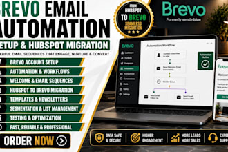 setup brevo email automation, sequences, workflows and hubspot migraton expert