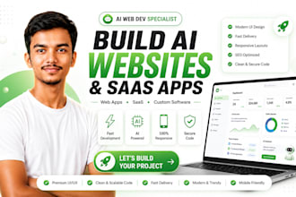 develop ai website, ai web app, ai saas platform and custom ai software