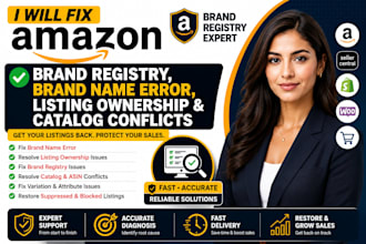 fix amazon brand registry brand name error conflicts  listing ownership