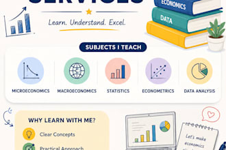 teach you economics and statistics