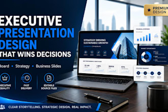 design executive strategy, board meeting, business presentation slides