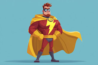 design you a character or superhero art