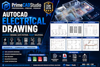 create professional autocad electrical drawings, sld, panel layouts and wiring