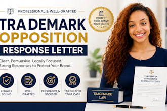 draft an opposition response letter for your trademark opposition