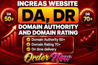 increase your  domain rating , domain authority