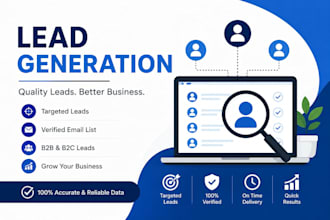 targeted b2b lead generation, linkedin leads and email list