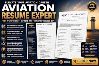 write ats resume for aviation pilot flight attendant aircraft aerospace jobs
