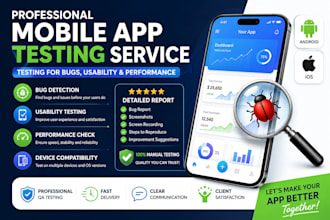 test android and ios apps professionally