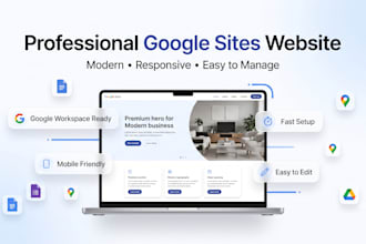 design a modern google sites website for your business
