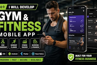develop gym membership app, fitness tracking app
