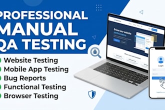 do professional manual QA testing and report bugs