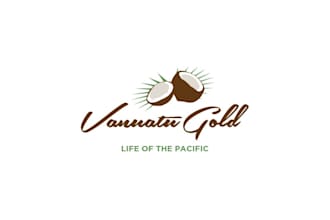 design a modern organic coconut, tropical, and natural brand logo