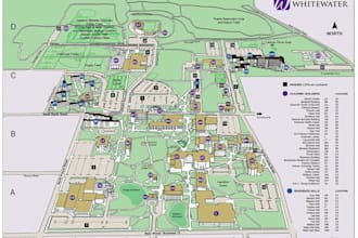 design a custom 2d or isometric campus wayfinding map illustration in vector