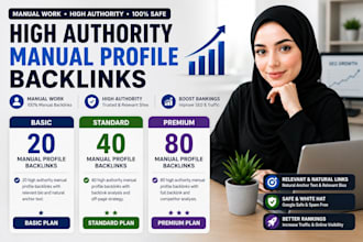 build high authority profile backlinks manually
