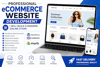 design and develop a custom ecommerce website