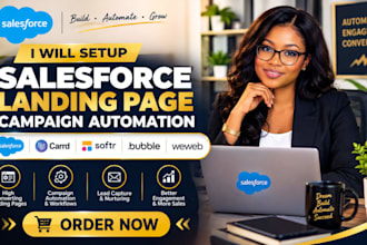 setup salesforce landing page campaign automation carrid softr bubble io weweb