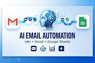 create ai email automation using n8n