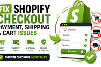 fix shopify checkout payment shipping and cart issues