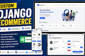 build a custom ecommerce website with cart and checkout