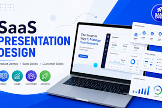 design saas product demos, sales decks, customer presentation slides