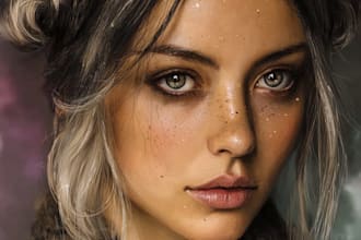 draw digital oil smudge painting from your photo